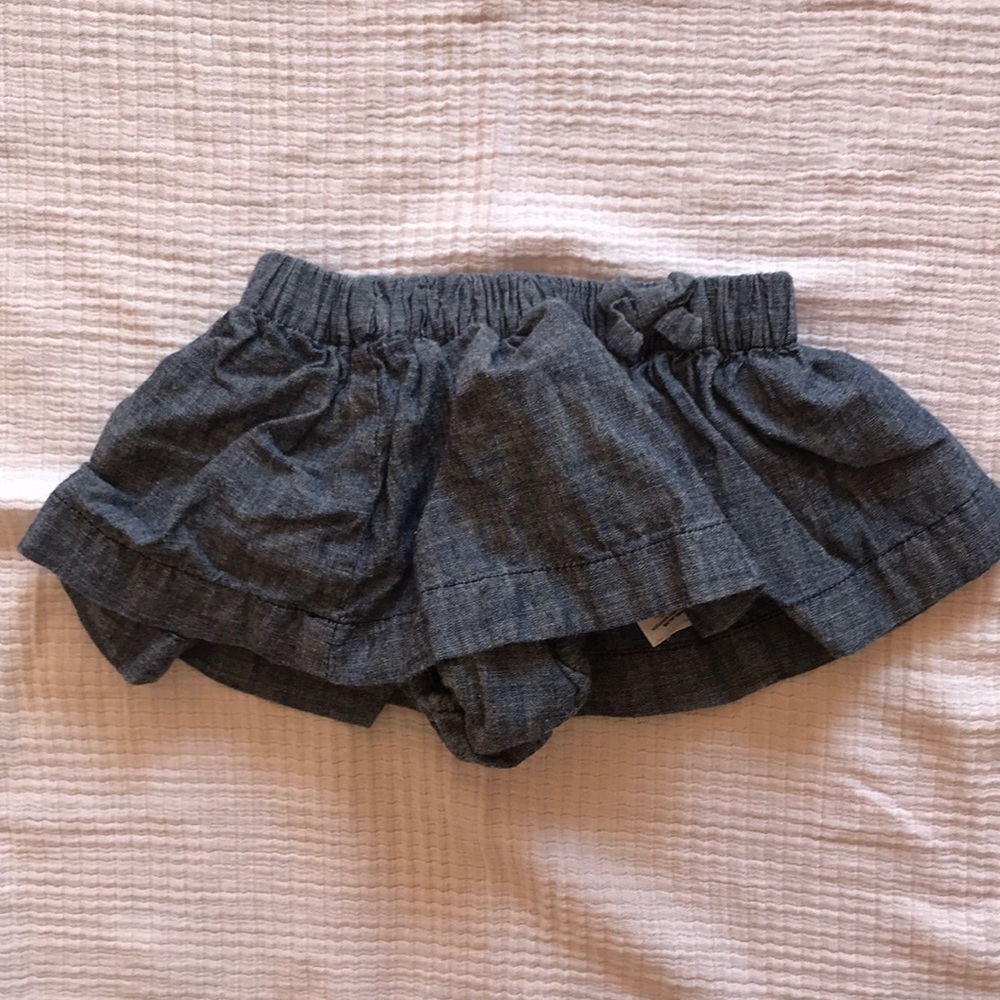 Gap dark denim skirt with briefs, 6-12M